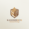 Logo of KashmirBox with intricate design on a light beige background